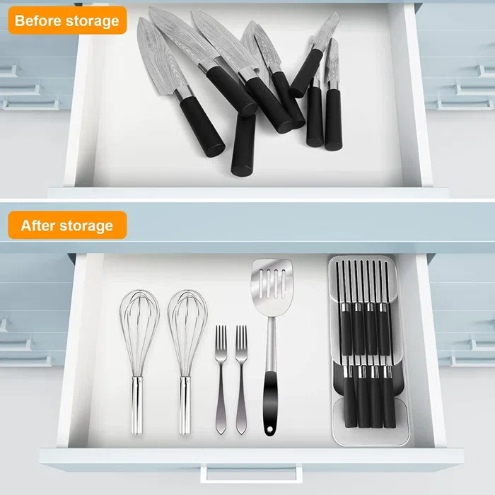 2 Tier Knife Organizer(SA2405-71)-(5610)L/Grey - Image 9