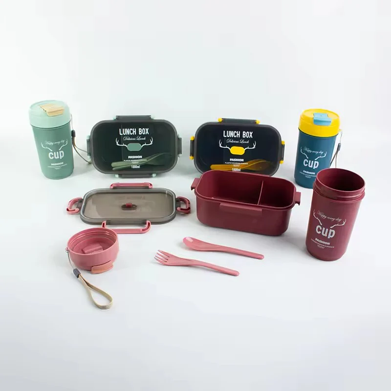 2PCS Lunch Box Set-Mate (5896)Green - Image 3