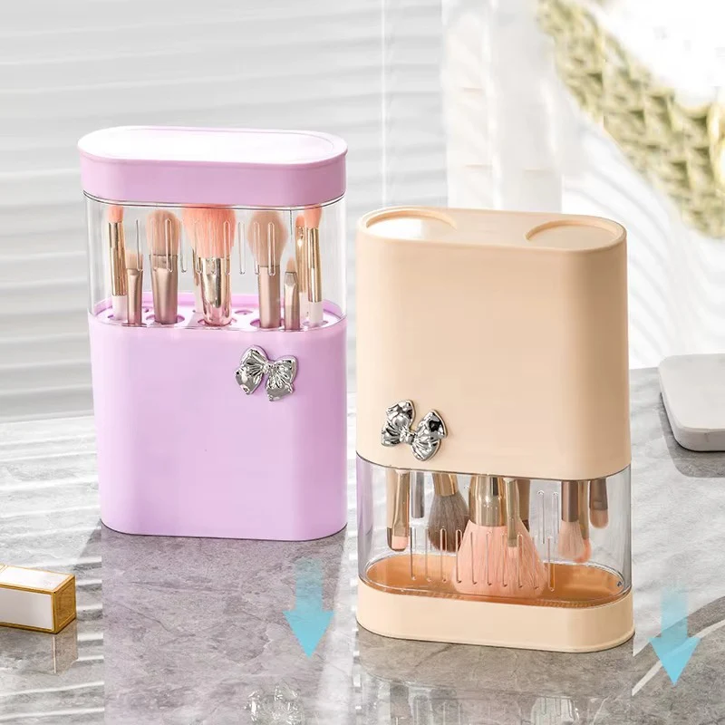 3 in 1 Makeup Brush Cleaning Box-Lilac