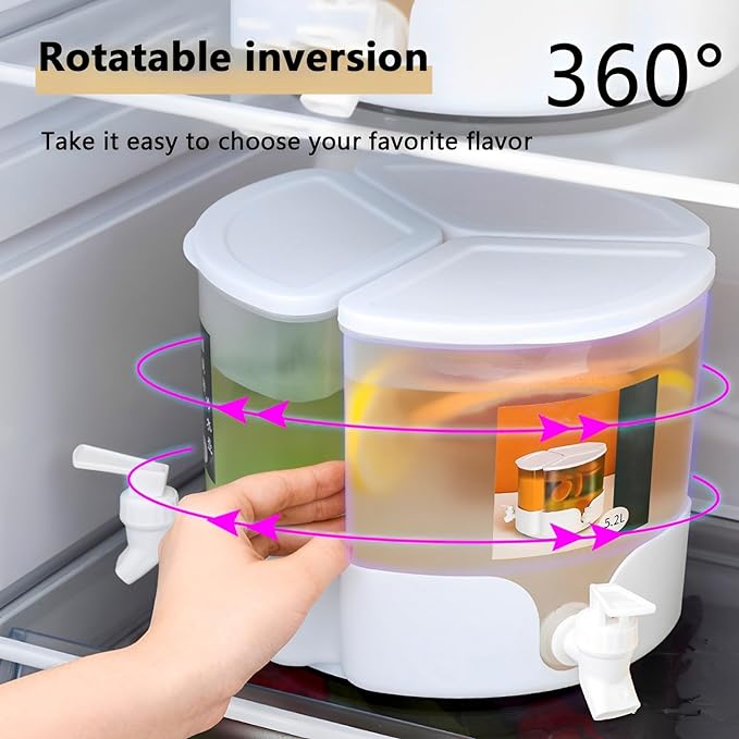 3 Portions 360° Rotatable Juice 5453 Dispenser - Image 4