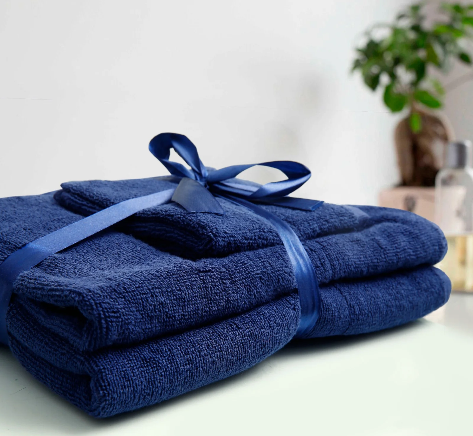 4 PCs Towel Pack-Navy Blue - Image 2