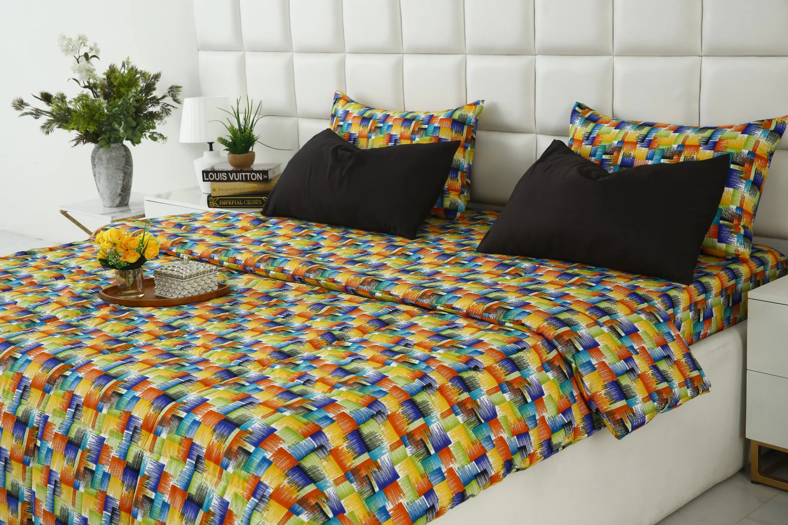 6 PCs Summer Comforter Set-Coral Rush - Image 12