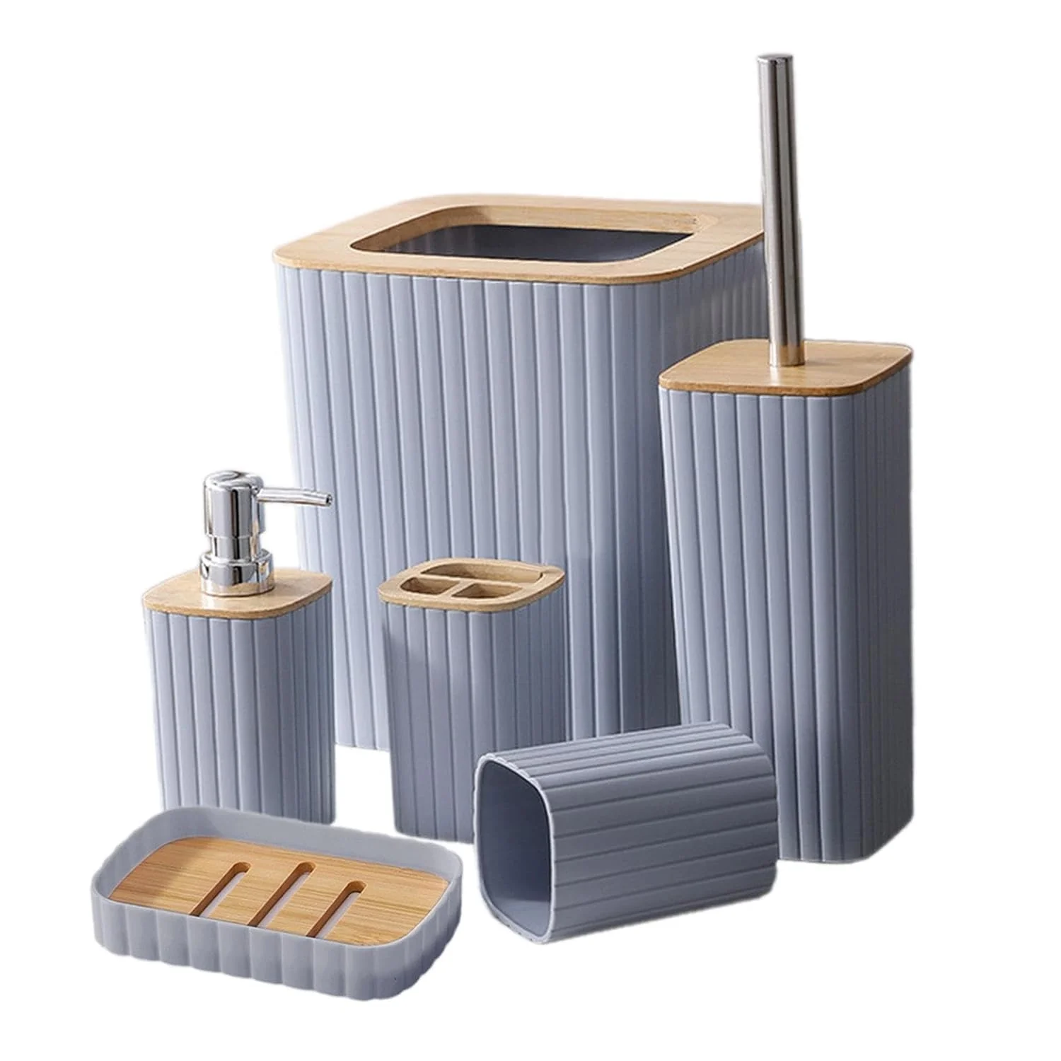 7PCS Bathroom Accessory Set-SA2408-310(Grey) - Image 7