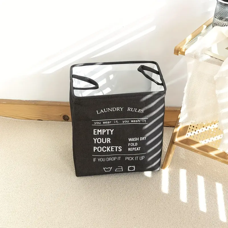 Rectangular Eva Collapsible Laundry Basket2616-Black