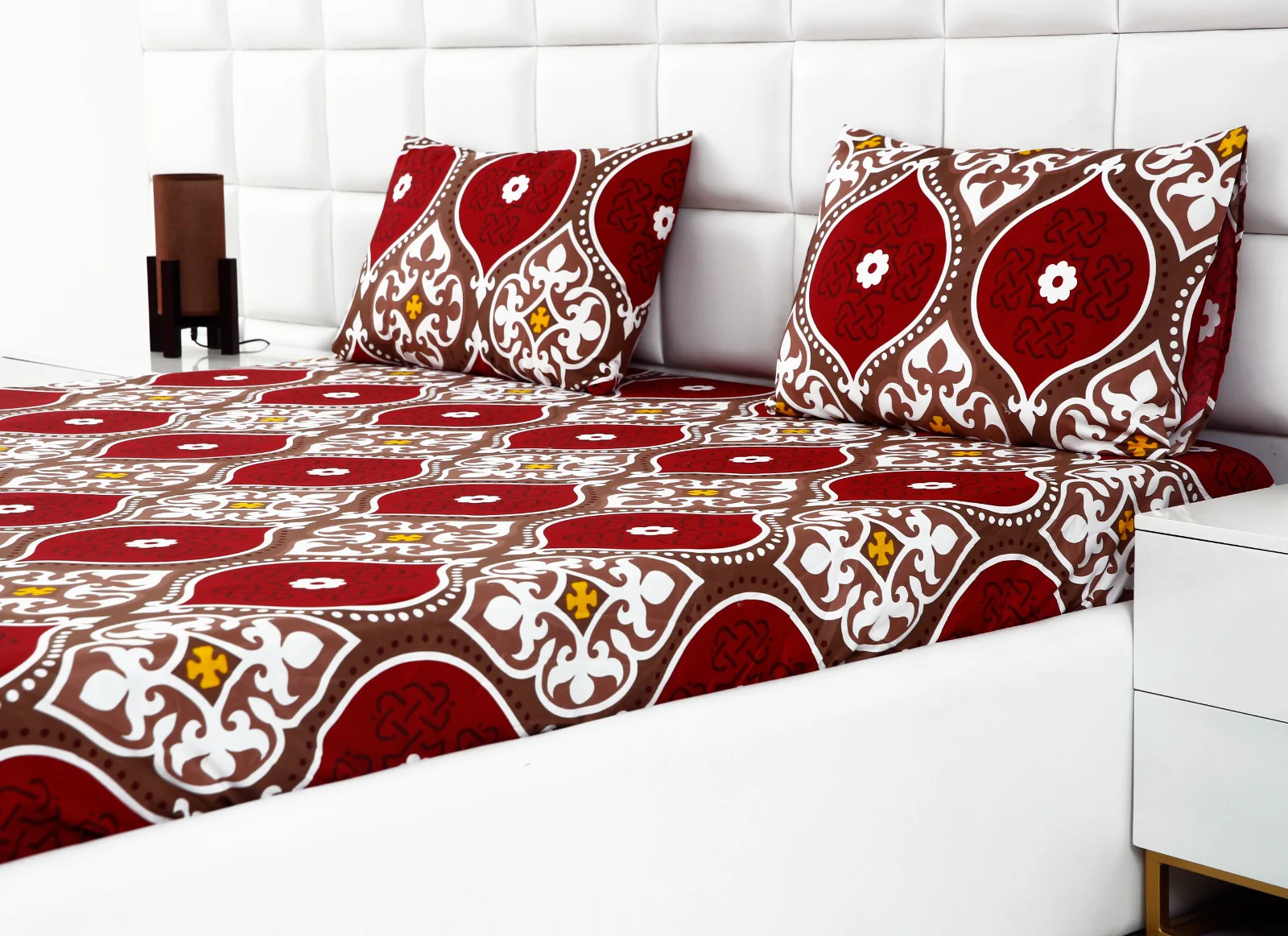 Fitted Bed Sheet-Brown Crowns - Image 3