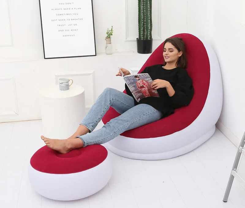 Inflatable Sofa With Foot Rest-SA2411-68 - Image 6