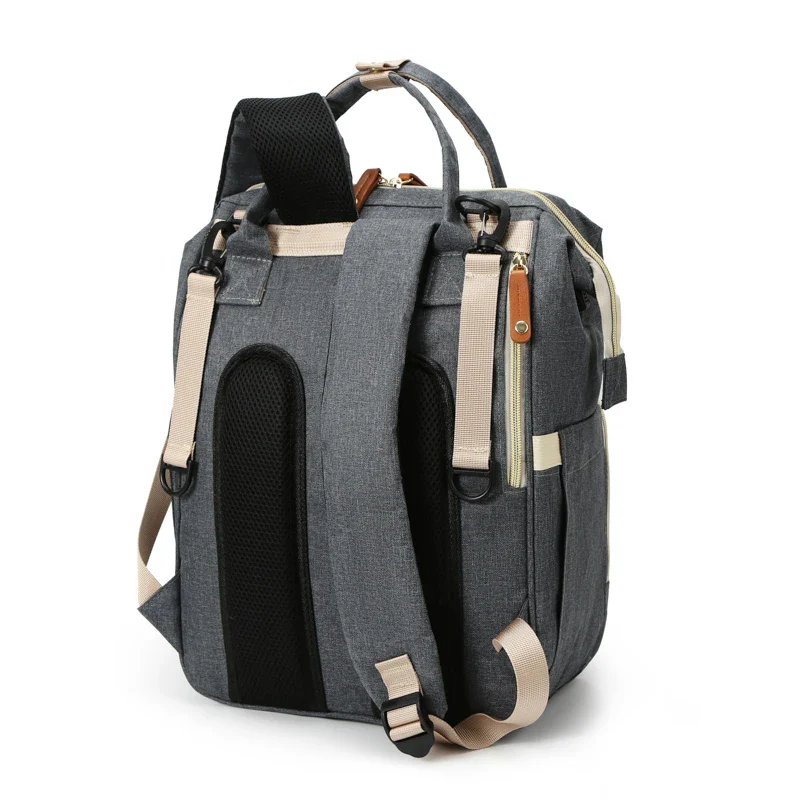 Large Diaper Backpack-SA2408-274(Grey) - Image 13