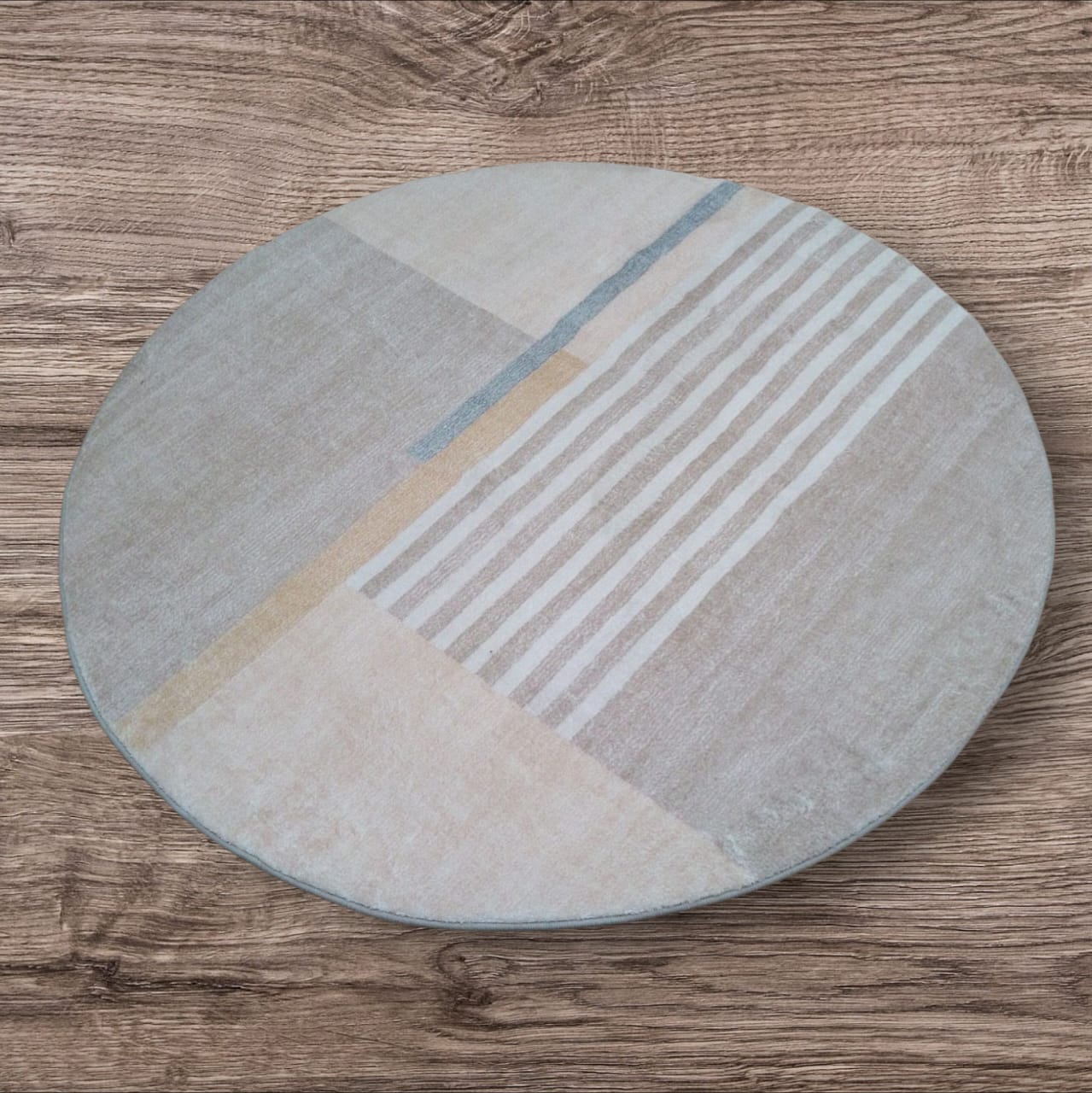 Living Room Rug 120 CM Round-Pastel  Shades