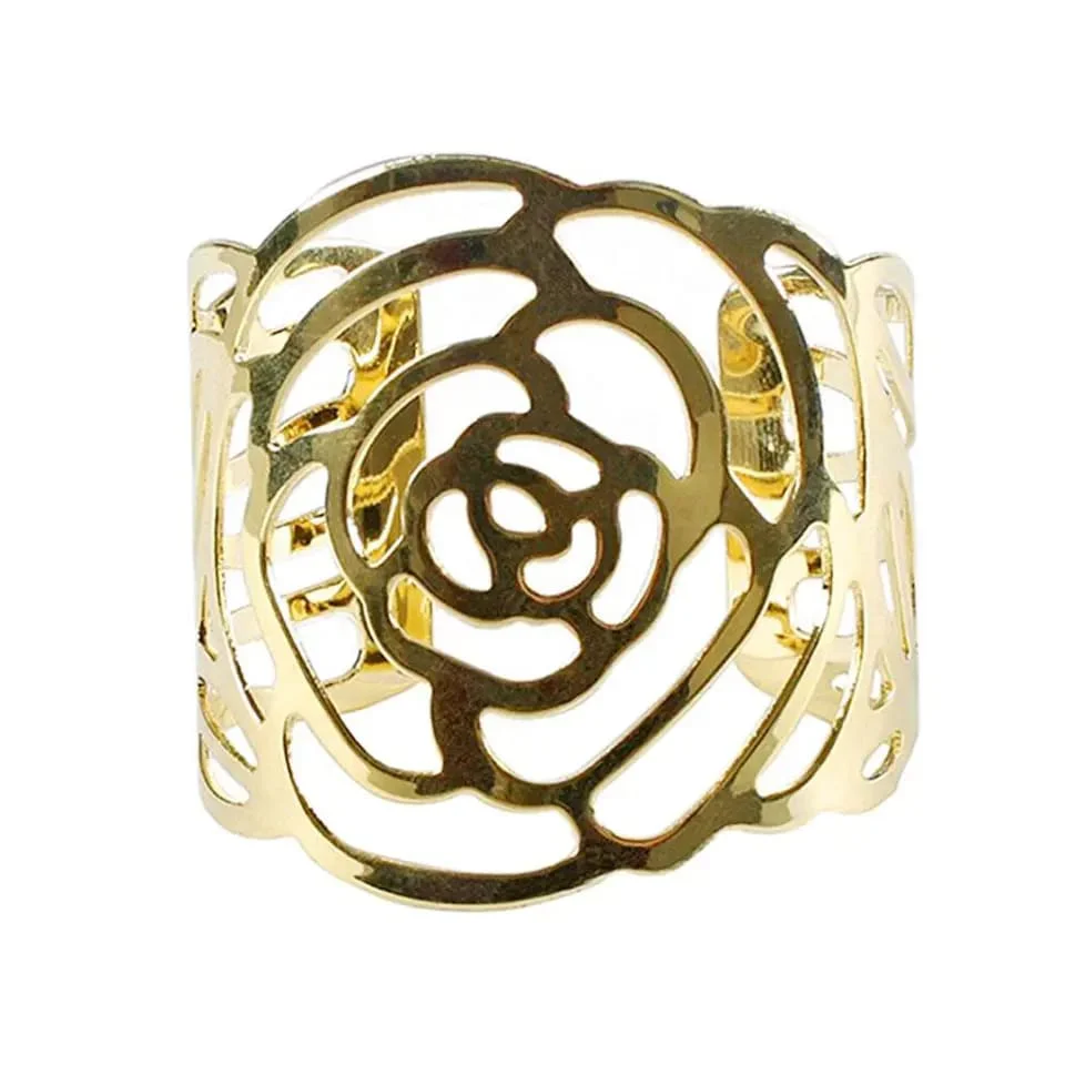 Metal Napkin Holders (5098)-Golden Rose - Image 3