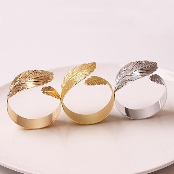 Napkin Holder Rings-Feather(Sliver) - Image 6