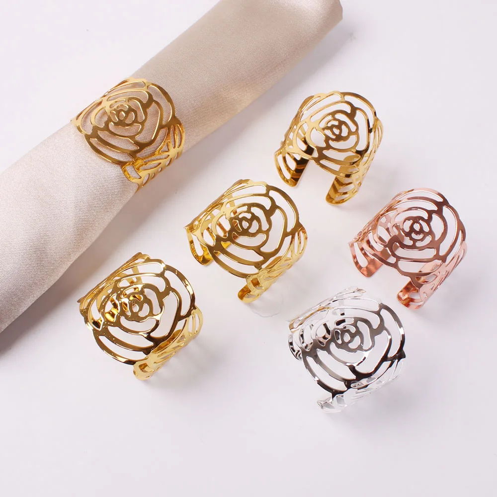 Napkin Holder Rings-Hollow(Sliver) - Image 14