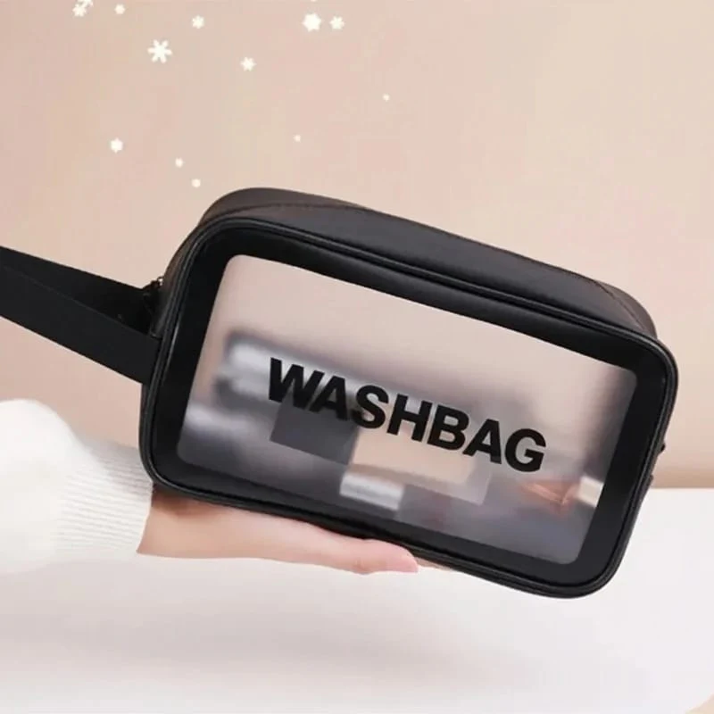 Portable Makeup Organizer Bag WASHBAG-Black Large 14626(SA2405-119) - Image 7
